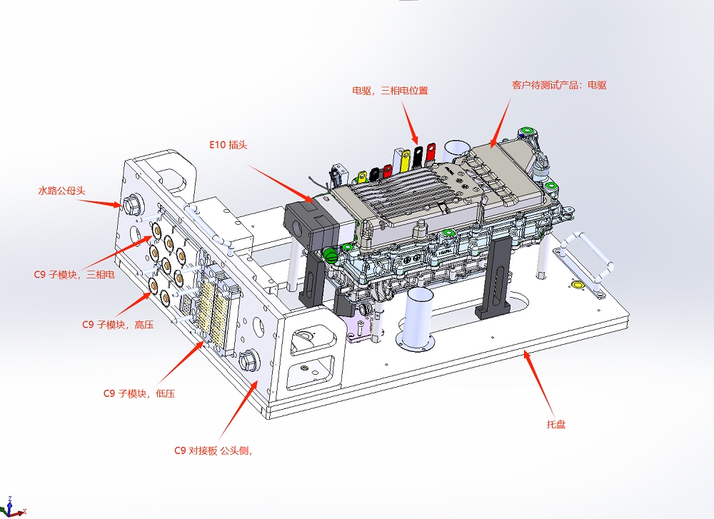 C9對(duì)接板集成托盤